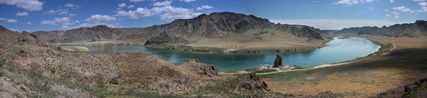 Урочище "Чёртов палец". Автор: Silfida река, скалы, степь, Silfida