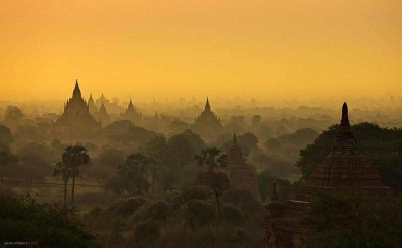 мьянма, бирма, баган, рассвет, пагода, ступа, буддизм Баган.Рассвет.photo preview
