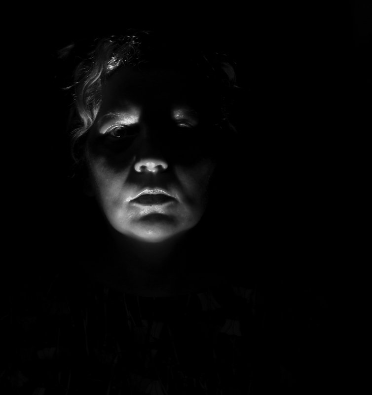 #woman #portrait #selfportrait #bnw  In the Dark Sidephoto preview