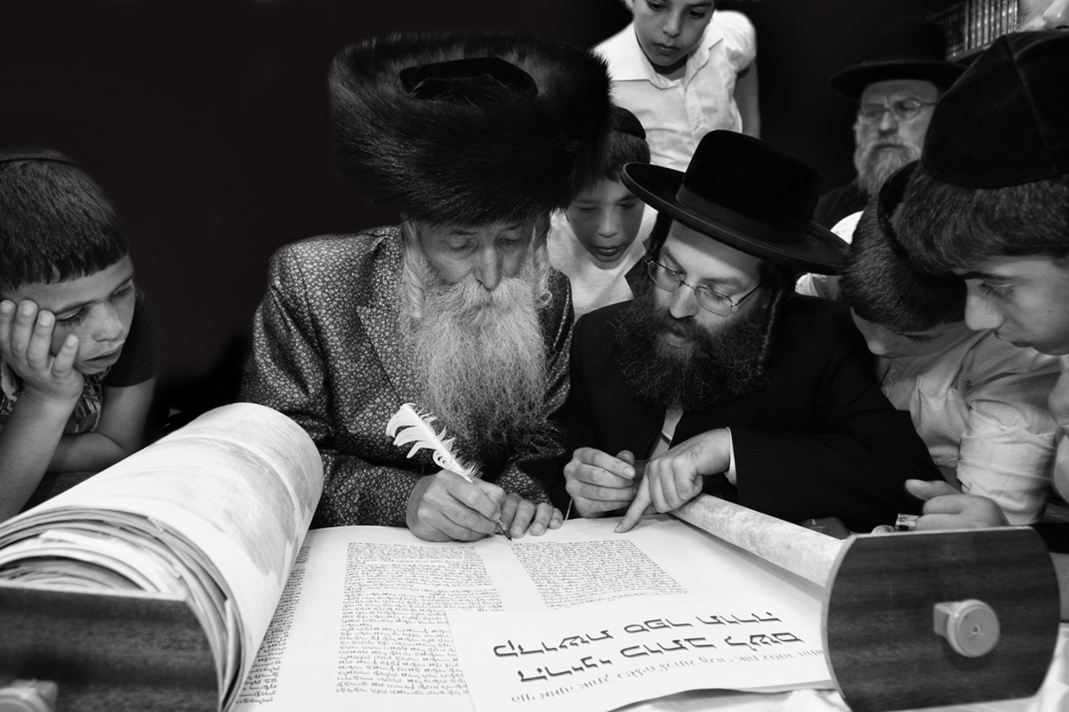 Последние буквы свитка. Автор: yakov stavchansky portret, портрет, чб, монохром, религия, жанр, люди, yakov stavchansky