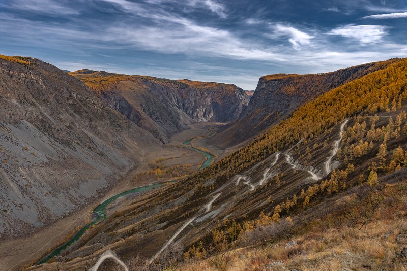 горный алтай, осень, горы, чулышман, кату-ярык Золото Маккенныphoto preview