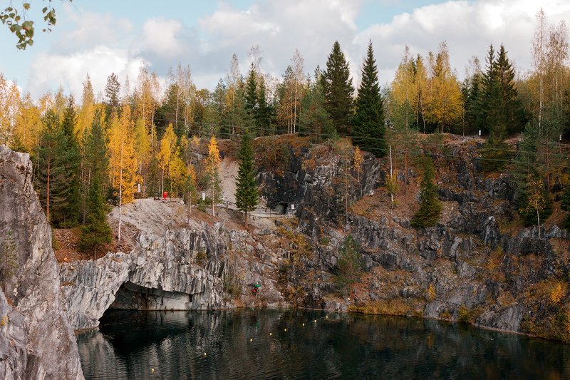 природа, пейзаж, красиво, красота, осень, карелия, каньон, рускеала, россия, скалы Ruskealaphoto preview