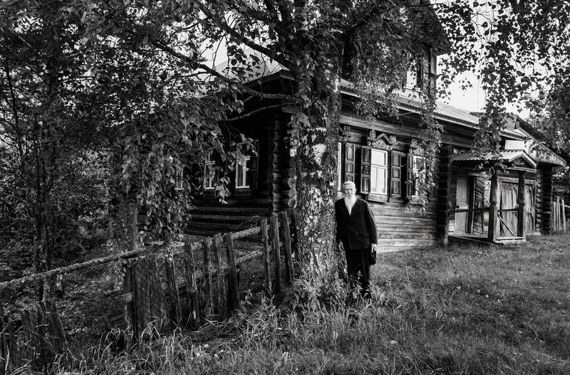 россия кержаки черно белое Русская деревня. Серия \