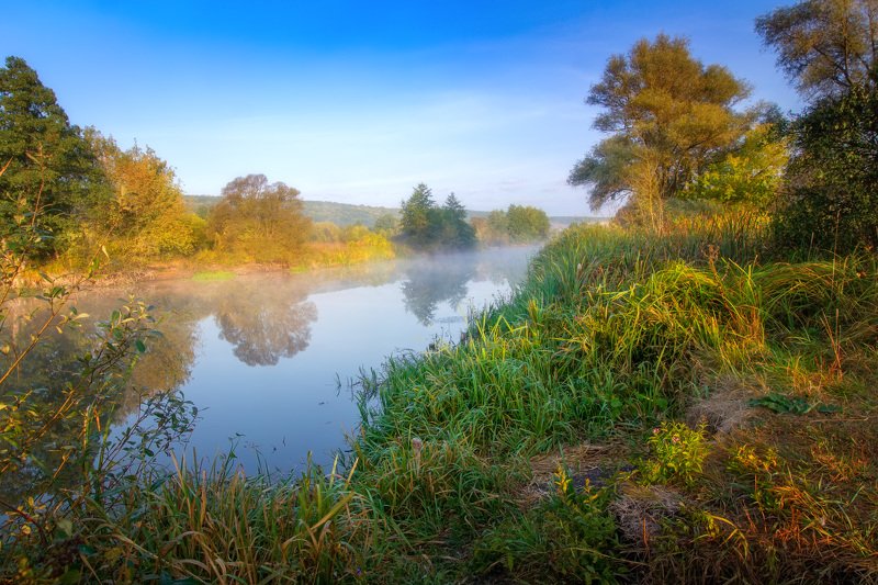 пейзаж, донец, река, утро, туман, дымка Утро на Донцеphoto preview