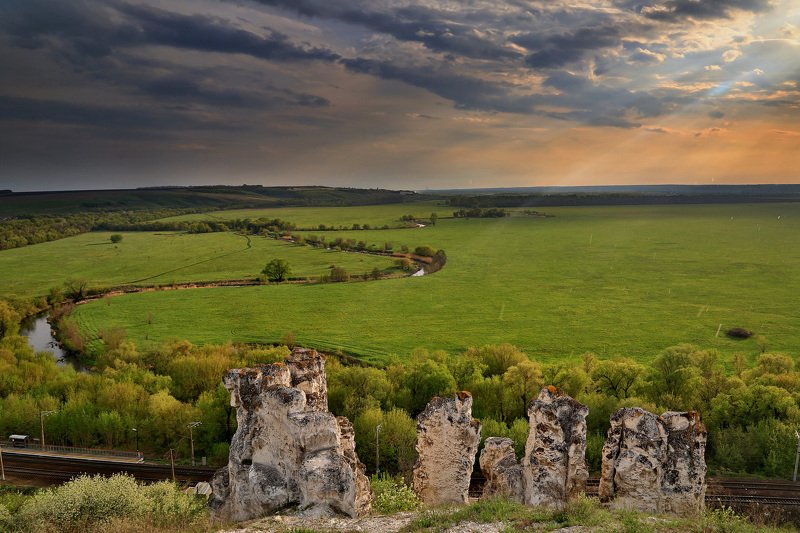 путешествие, воронежская область, закат, дивногорье, река, панорама Дивногорьеphoto preview