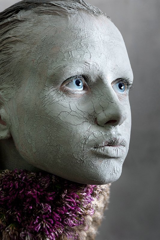 lemafoto, nokon, портрет, девушка, глина, цветы Глинаphoto preview