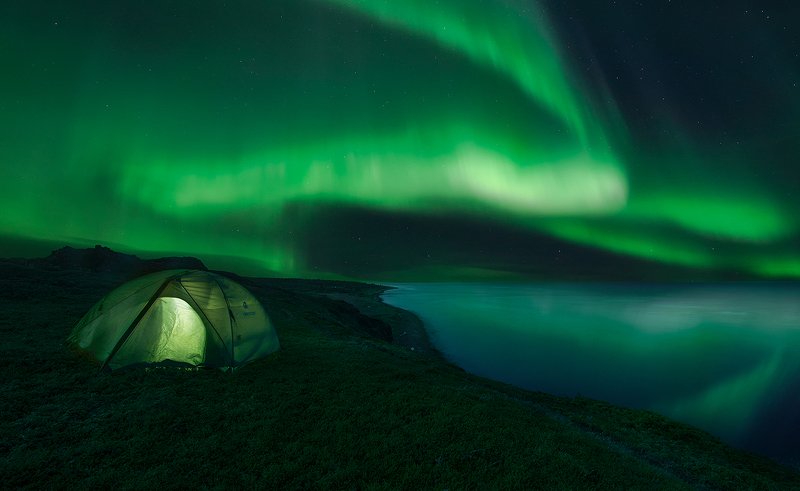 Aurora Borealis, Кольский  полуостров, Белое море White seaphoto preview