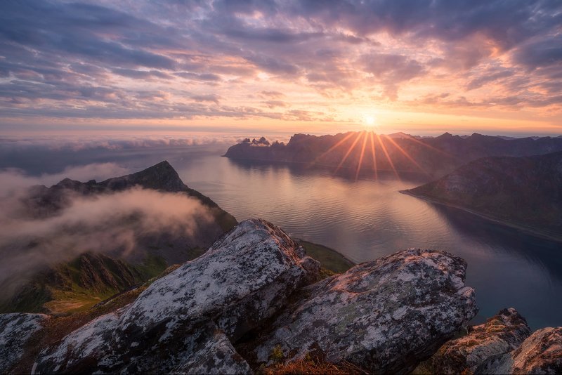 норвегия, сенья, norway, senja island, husfjellet Утро на острове Сенья. Норвегияphoto preview