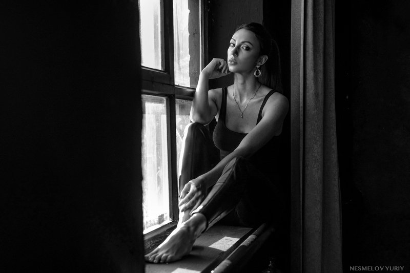 girl, portrait, art, девушка, портрет, черно-белое, blackandwhite photo preview