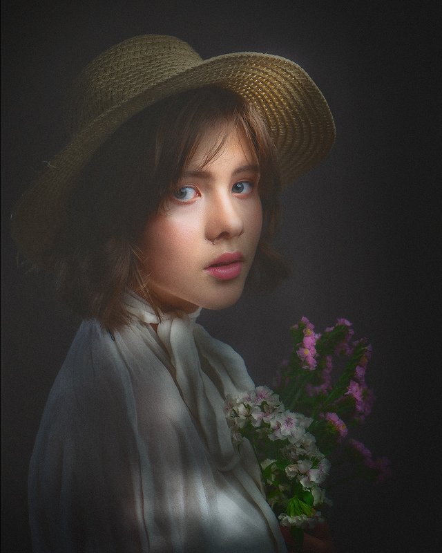 female, portrait, art, dark beauty, beauty, dark, retro, vintage, mood, lady, honor, heritage, femine, woman, one, person, people Maryphoto preview