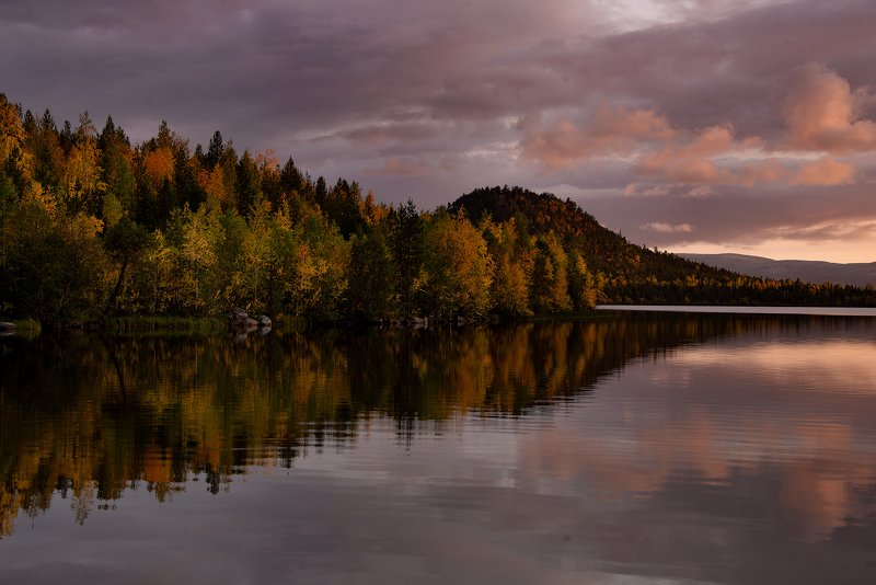 осень, Кольский полуостров, озеро Марфа Серная осеньphoto preview