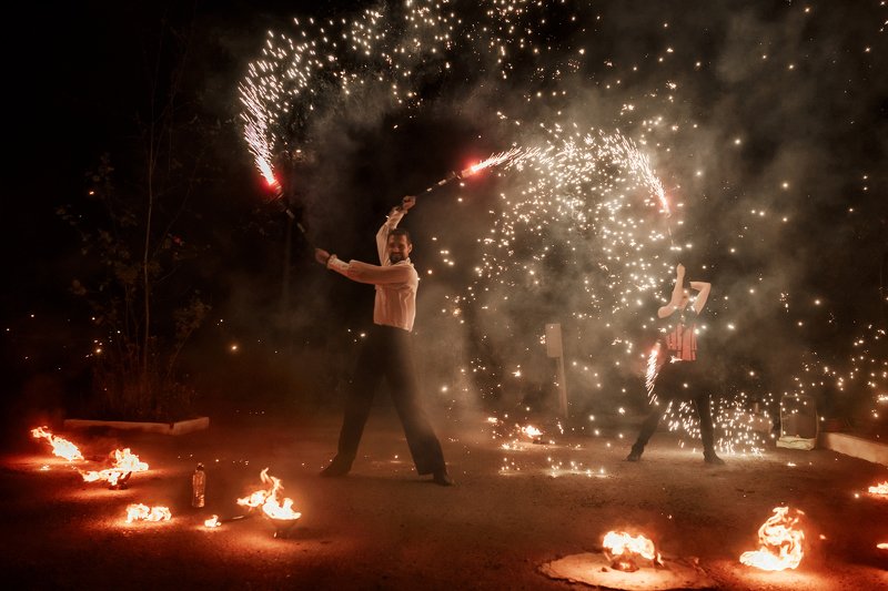 шоу, огонь, свадьба Фаершоуphoto preview