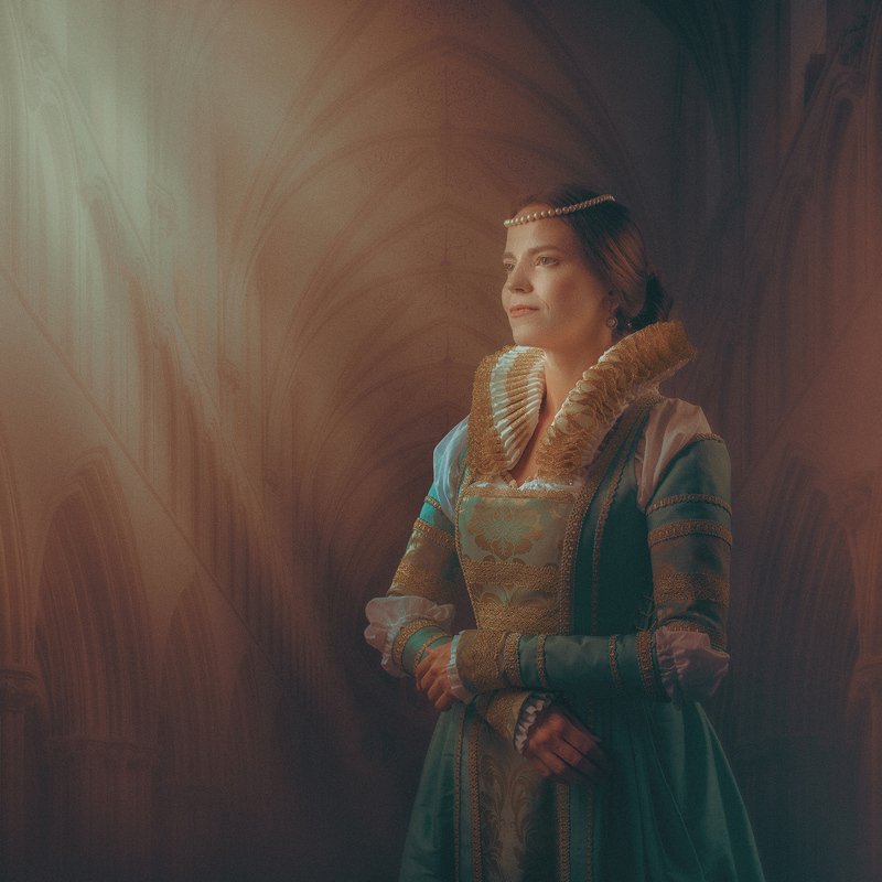 female, portrait, dark beauty, beauty, dark, retro, vintage, mood, queen, lady, noble, honor, heritage, femine, woman, one, person, people QUEEN MARYphoto preview