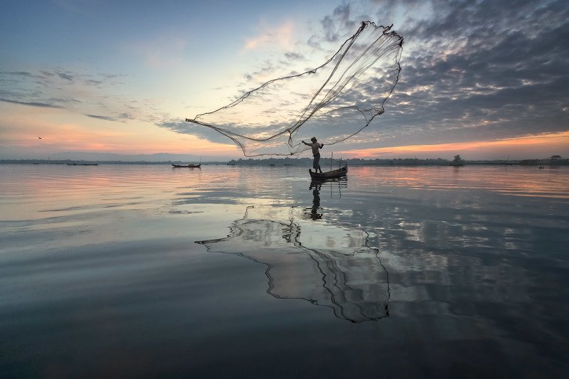 amarapura, asia, asian, balance, birma, blue, boat, burma, burmese, catch, countryside, culture, dawn, early, fish, fisherman, fishing, freshwater, kayak, labor, lake, landscape, life, man, mandalay, morning, myanmar, nature, net, outdoor, paddle, reflect The Gathering - Airphoto preview