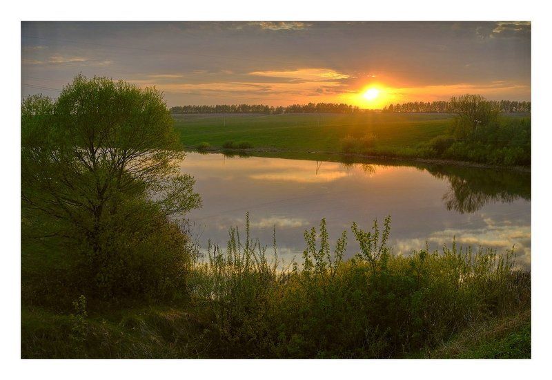 Вечерний прудик.photo preview