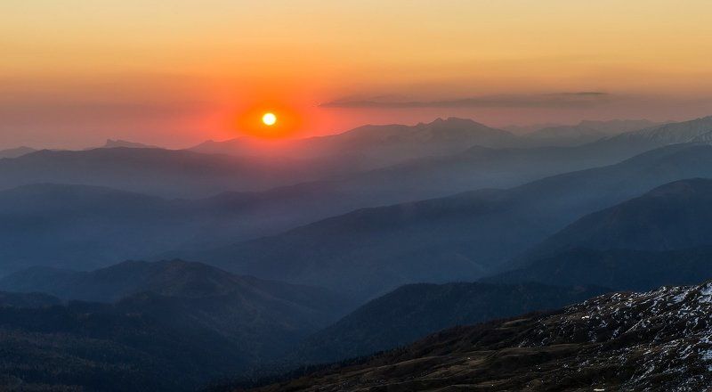горы, кавказ, рассвет,новый день, ВОТ И НОВЫЙ ДЕНЬ ПРИШЕЛ фото превью