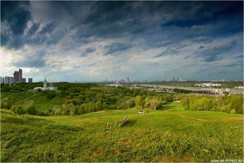 крылатское, москва, холмы, гребной канал, живописный мост Крылатское холмогорьеphoto preview