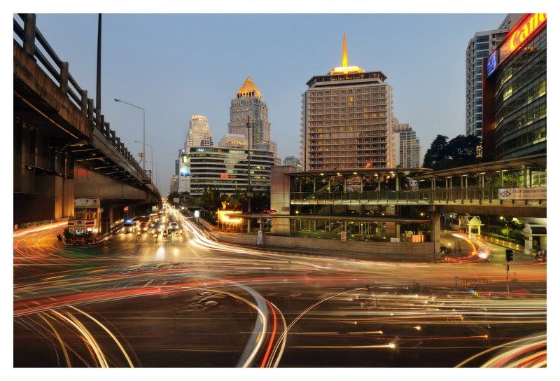 бангкок, вид, от, ст.метро «Silom Road»photo preview