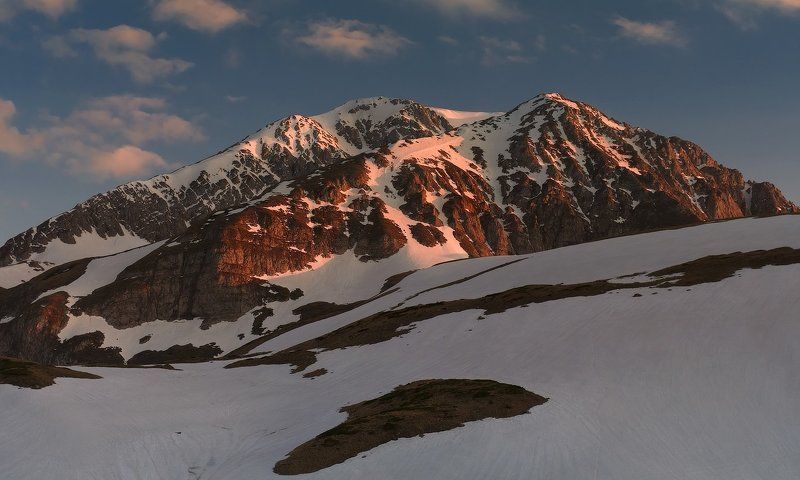 горы, кавказ, лаго-наки , весна, вершина , оштен , закат ВЕЧЕРНИЙ ОШТЕН фото превью