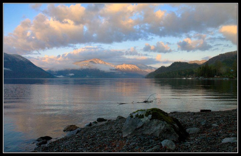 алтай, телецкое, озеро, яйлю Первые лучи.photo preview