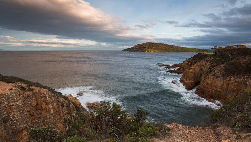 tasmania, south arm У обрыва. фото превью