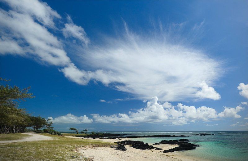 маврикий,облако,берег,море,океан Пушистое...photo preview