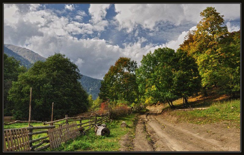 кавказ, кчр, горы, осень, закан За околицей Закана...photo preview