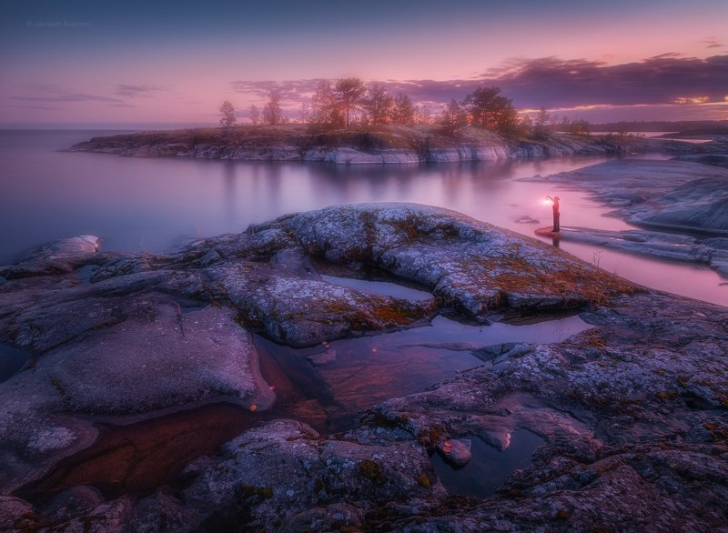 ладога, ночь, пейзаж, закат Уютный вечер на Ладоге...photo preview