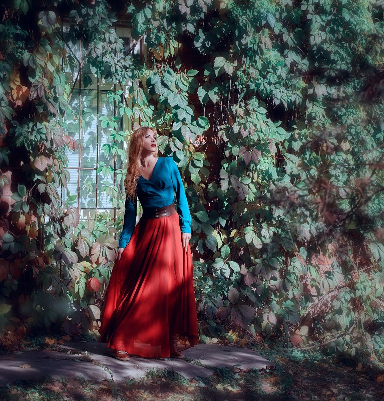 портрет, сказка, девушка, красота, осень,  Лалиphoto preview