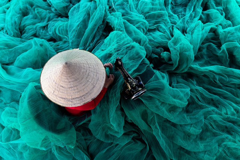 vietnam, fishing net Fishingnet Lady фото превью