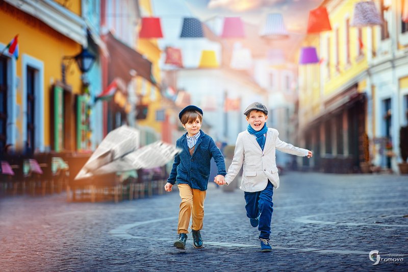 детство, игры, мальчишки, бег, радость Детство в Сентендре фото превью