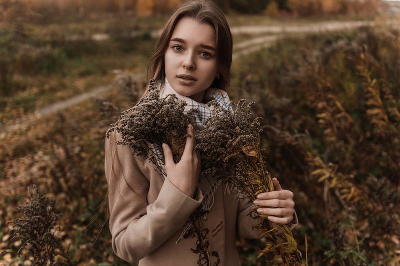 осень, портрет, тонировка Одиночествоphoto preview