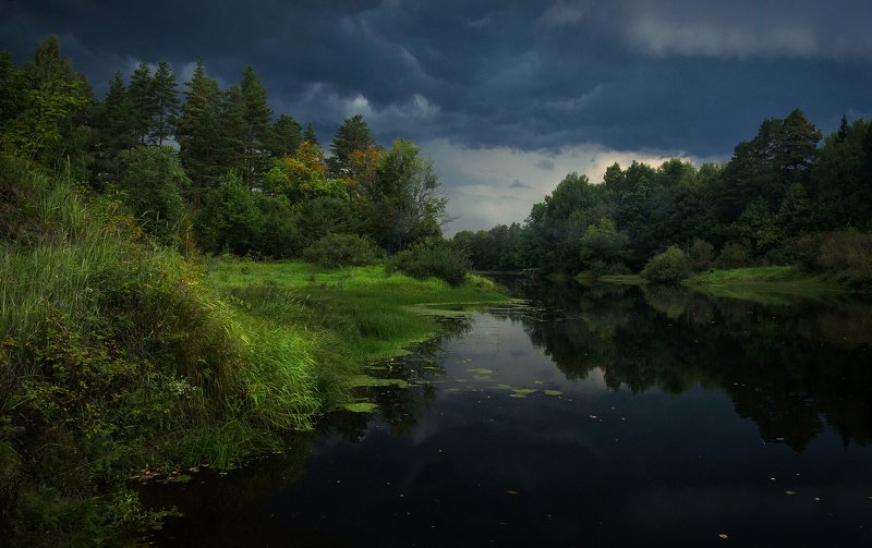 пейзаж, гроза, тучи, керженец Перед грозойphoto preview