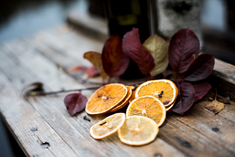 осень, апельсины, озеро, листья, рыжий, желтый, вода, мост Осенний глинтвейнphoto preview