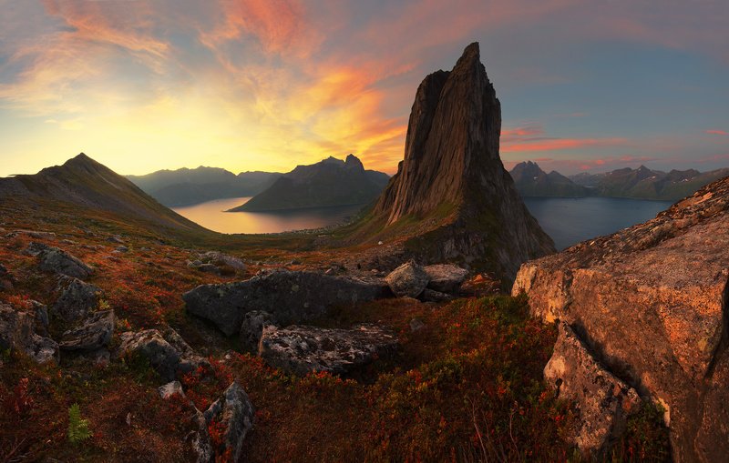 Сегла в сиянии солнечных лучейphoto preview