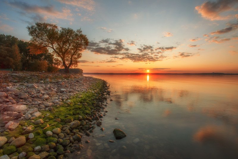 осень, минск, беларусь, минское море, закат, провожая лето Провожая летоphoto preview
