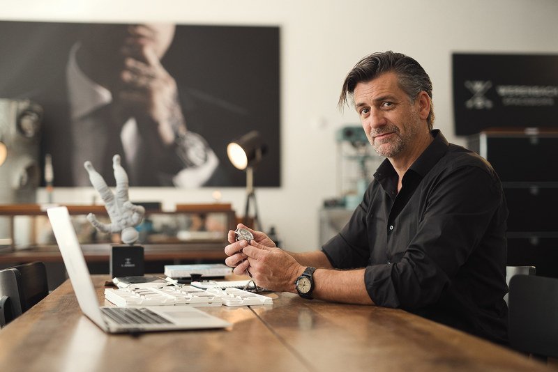 Portrait   space   watchmaker   watch   nodiastories   MirAlpha   man   Portrait   handmade   swiss   Switzerland Patrick Hohmann - watchmakerphoto preview