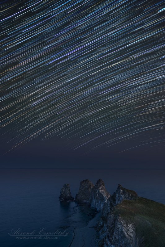 приморье, primorje, приморский край, primorsky krai, дальний восток, far east, мыс четырёх скал ~ Звёздный дождь ~ фото превью