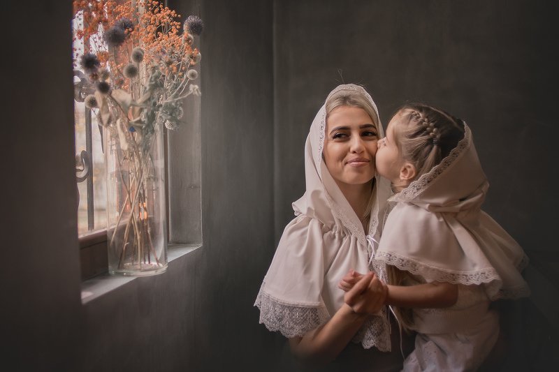 крещение дети платок photo preview