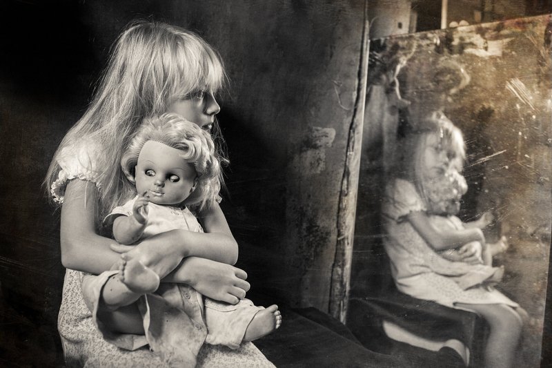 портрет, черное и белое, чбпортрет, фешнпортрет, фешн, студийный портрет, дети и куклы 4photo preview