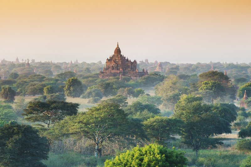 баган, мьянма, бирма, город, храм, пагода, ступа, myanmar, burma, temple, stupa, bagan Золото Баганаphoto preview