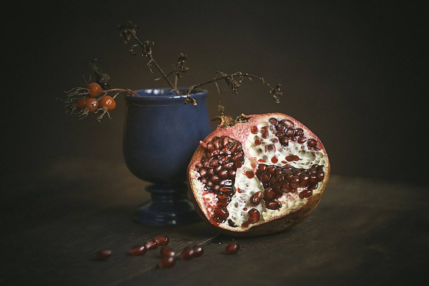 с гранатом. Автор: Ольга Алексейчик натюрморт, Ольга Алексейчик