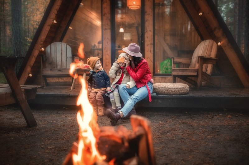 shanti домик в лесу сосновый лес ягодное Домик в лесуphoto preview