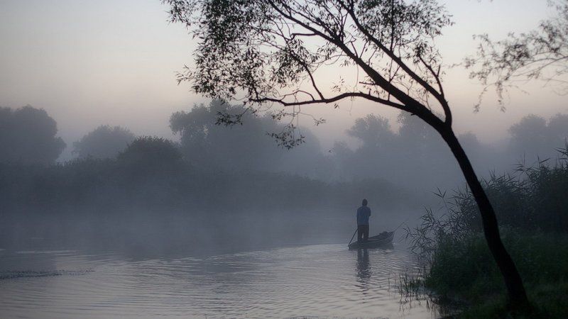 утро, туман, река Печенежский туманphoto preview