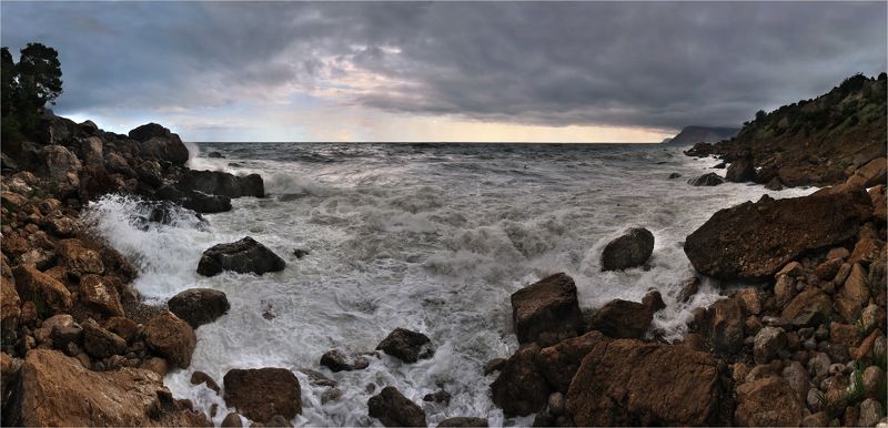 море, крым, шторм, инжир, ай-я Штормит на Ай-яphoto preview