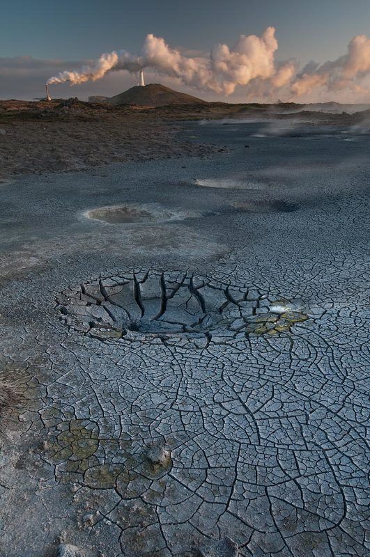 gunnuhver,iceland,midnight Gunnuhver Colorsphoto preview