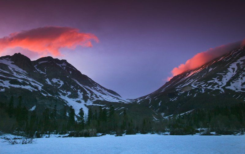 горы , закат *Колыбельная для кошки*photo preview