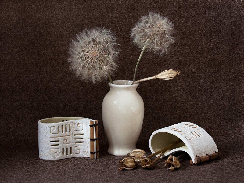 ваза, цветок, одуванчик Засохшее летоphoto preview