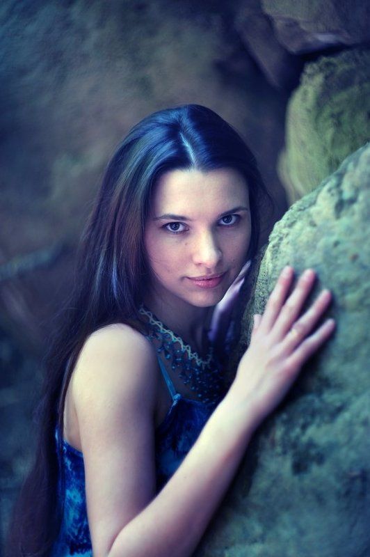 лес, мост, длинные волосы ***photo preview