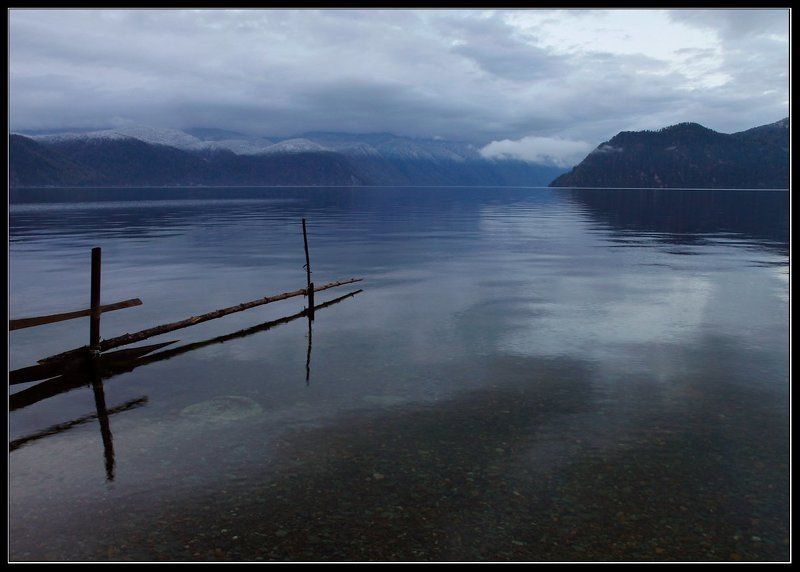 алтай, телецкое, озеро, раннее, утро Открытка об очень раннем утре.photo preview